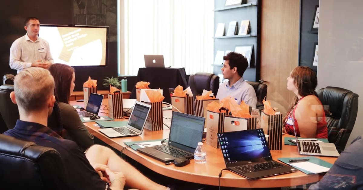 Remote worker using time tracking software at home office