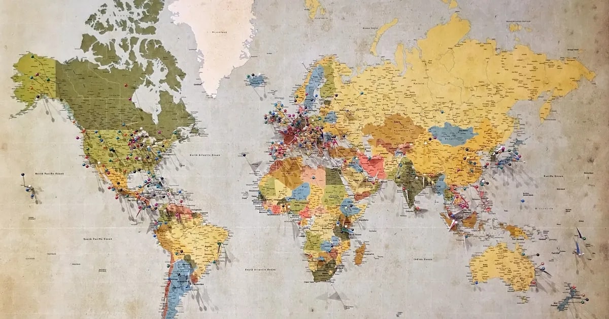 World map showing employee monitoring regulations across different countries